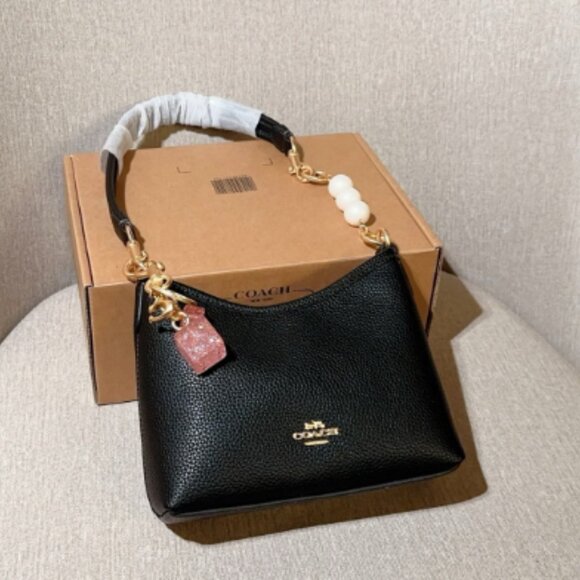 🍒Coach Laurel 19 Small Satchel/Crossbody Bag with Charm - Picture 1 of 9